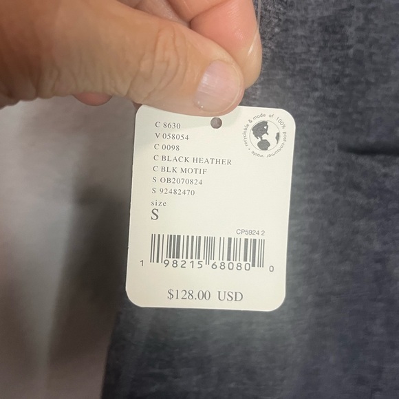 Free People Movement + Hatch Warm Up Jumpsuit Small Black Heather Maternity NWT - Picture 10 of 12